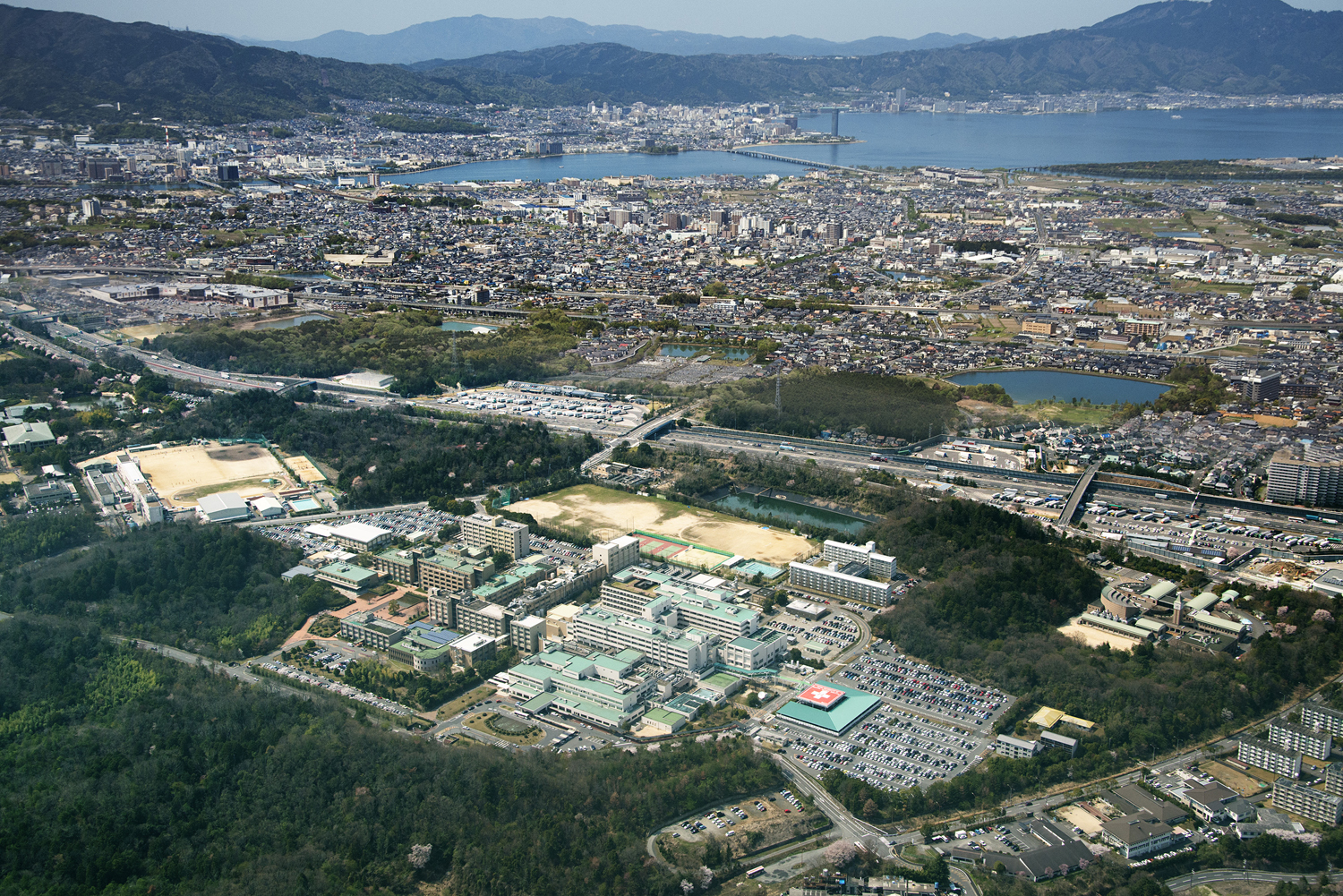 滋賀医科大学 再生医療開拓講座 航空写真